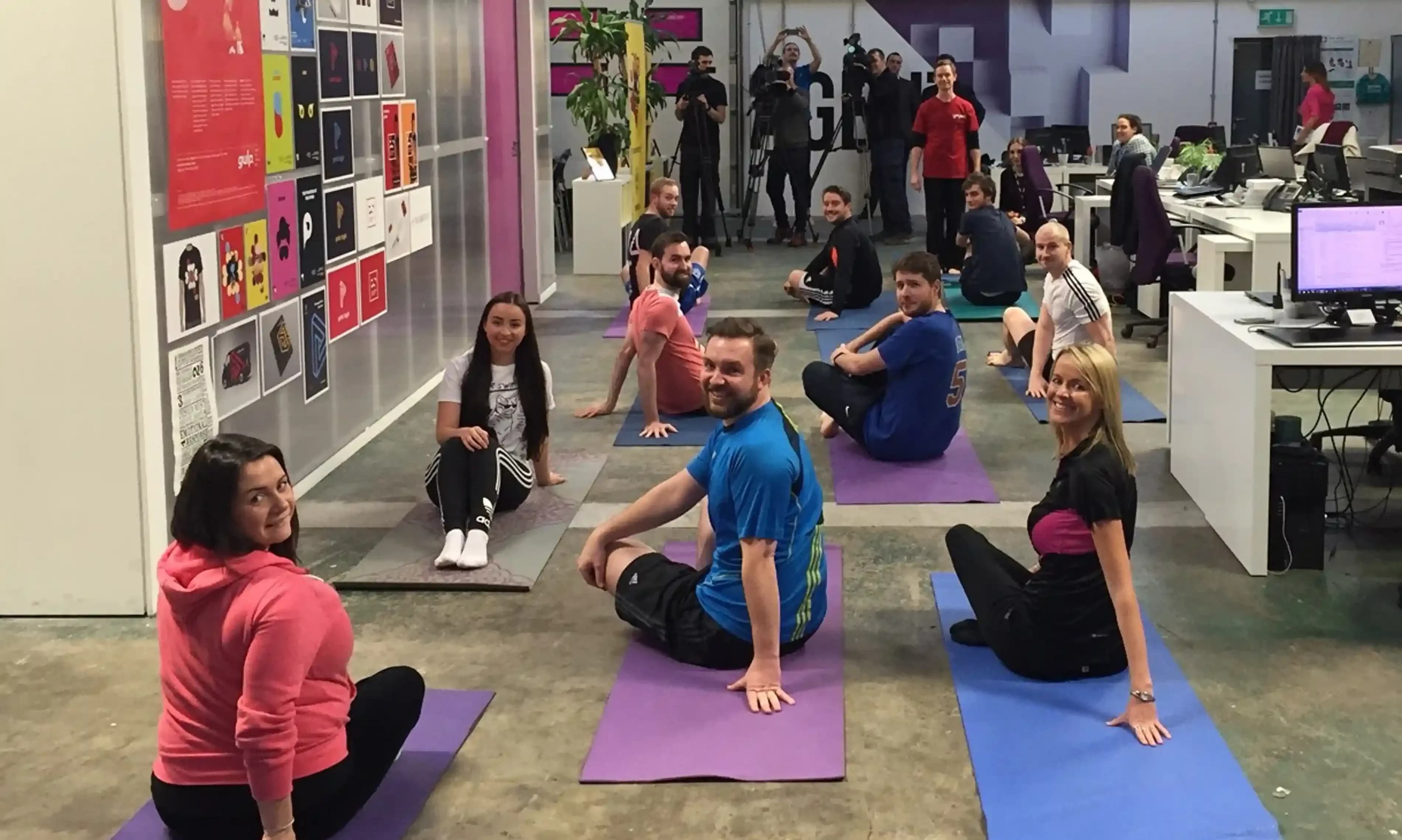 yoga at work