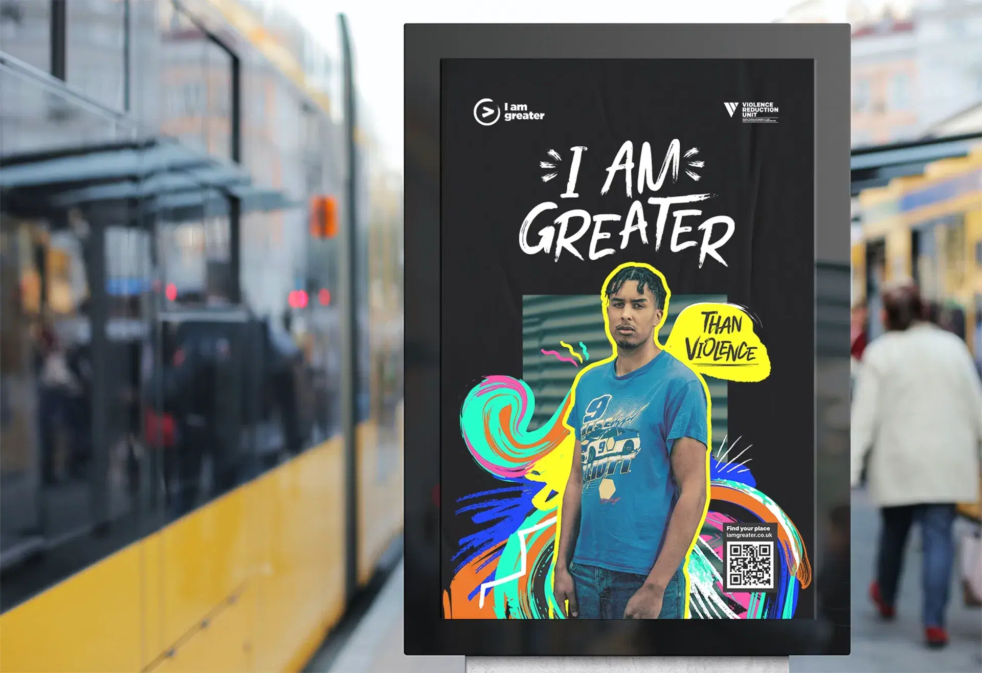 i am greater bus shelter